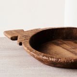 Vintage Wooden Parat Bowl - Dark