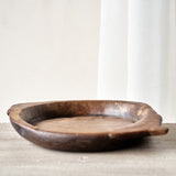 Vintage Wooden Parat Bowl - Dark