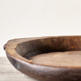 Vintage Wooden Parat Bowl - Dark