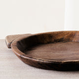 Vintage Wooden Parat Bowl - Dark