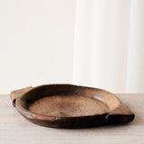 Vintage Wooden Parat Bowl - Dark