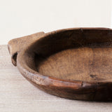 Vintage Wooden Parat Bowl - Dark