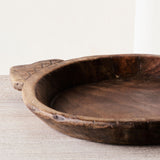 Vintage Wooden Parat Bowl - Dark