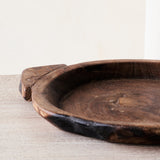 Vintage Wooden Parat Bowl - Dark