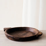 Vintage Wooden Parat Bowl - Dark