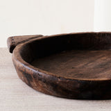 Vintage Wooden Parat Bowl - Dark