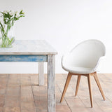 Vincent Sheppard Teak Avril Dining Chair in Pure White from Originals Furniture SIngapore
