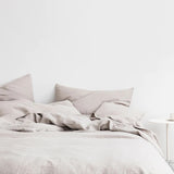 Linen Fitted Sheet Set | Smoke Grey (King Size) - Originals Furniture