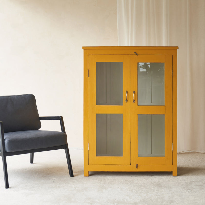 Vintage Medium Cabinet | Mustard