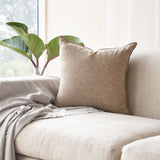 Crumpled Washed Linen Cushion | Taupe (50 x 50cm) - Originals Furniture