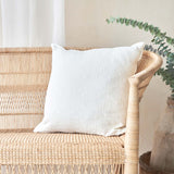 Jacquard Cushion | Stone Washed Kilim - Blanc