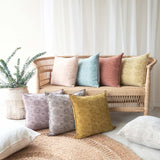 Jacquard Cushion | Stone Washed Kilim - Argile (50 x 50cm)