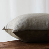 Crumpled Washed Linen Cushion |  Kaki (50 x 50cm)