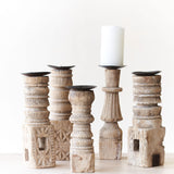 Wooden Candle Stand - Medium