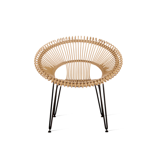 Vincent Sheppard Roy Outdoor Lazy Chair Lounge Armchair in Natural Camel Brown from Originals Furniture Singapore