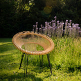 Vincent Sheppard Roy Outdoor Lazy Chair Lounge Armchair in Natural Camel Brown from Originals Furniture Singapore