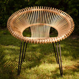 Vincent Sheppard Roy Outdoor Lazy Chair Lounge Armchair in Natural Camel Brown from Originals Furniture Singapore