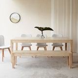 Catalina Dining Bench | Java Teak - Whitewash