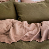 Linen Duvet Set | Fawn (King Size)