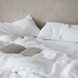 Linen Duvet Set | White (King Size) - Originals Furniture