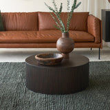 Roller Max Coffee Table | Mahogany Dark Brown - Large (80cm)