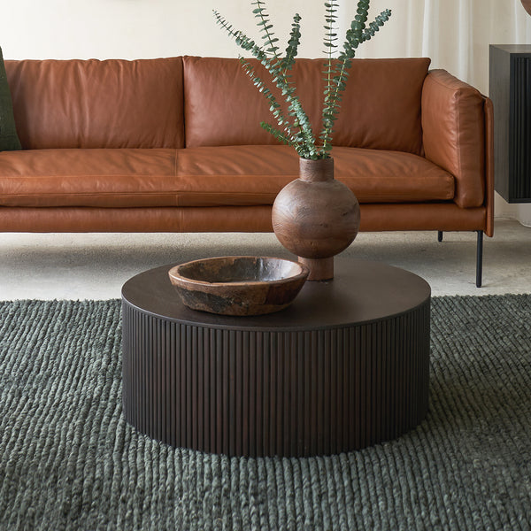 Roller Max Coffee Table | Mahogany Dark Brown - Large (80cm)