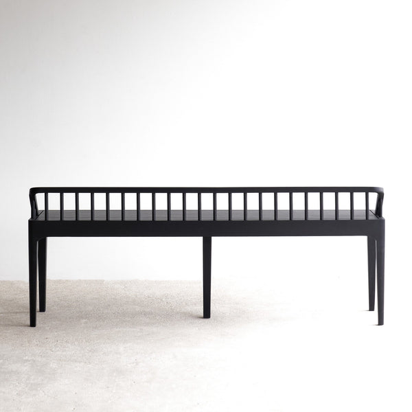 Spindle Bench | Oak - Black