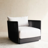 Antigua Outdoor Armchair, subtle, comfortable curves, built for all-weather resistance. Available at $2800.