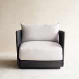 Antigua Outdoor Armchair, subtle, comfortable curves, built for all-weather resistance. Available at $2800.