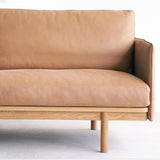 Tolv Pensive 3.5 Seater Leather Sofa in Canyon from Originals Furniture Singapore
