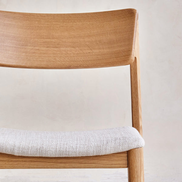 Poise Fabric Dining Chair Oak