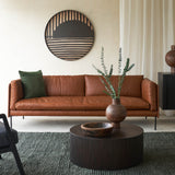 Roller Max Coffee Table | Mahogany Dark Brown - Large (80cm)