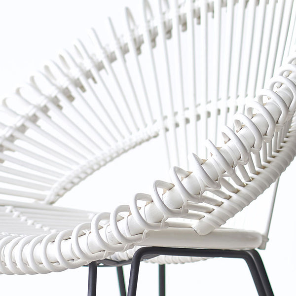 Vincent Sheppard Curly Dining Chair in White from Originals Furniture Singapore