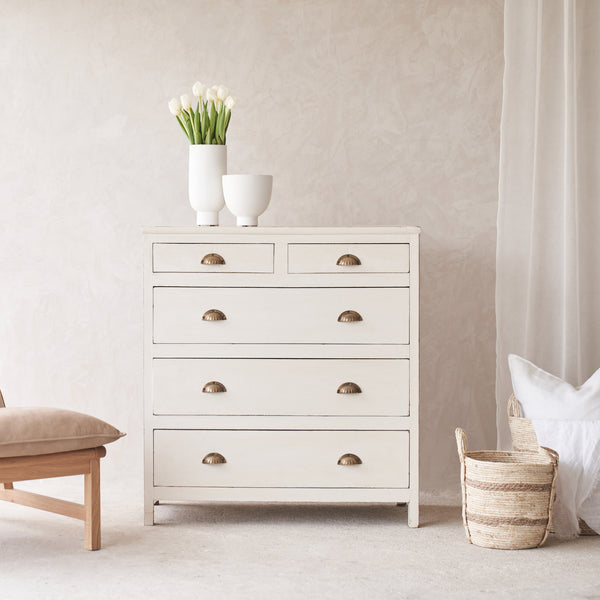 Vintage Chest of Drawers | Chalk