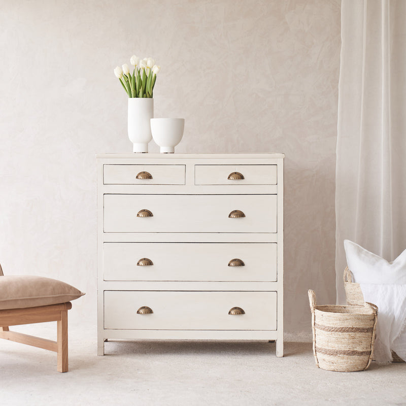 Vintage Chest of Drawers | Chalk