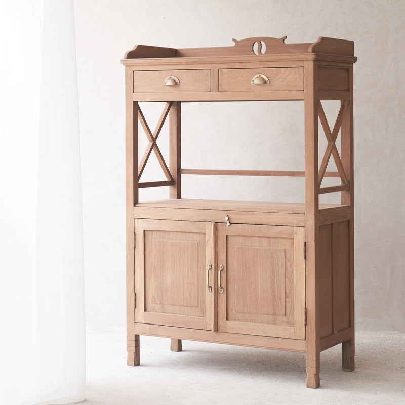 Vintage Cabinet with 2 Drawers | Natural