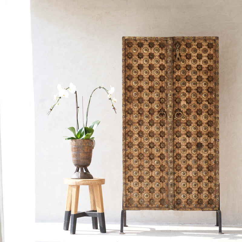 No. 4 | Vintage Teak Door with Brass Details