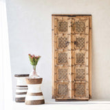 No. 5 | Vintage Teak Door with Brass Details