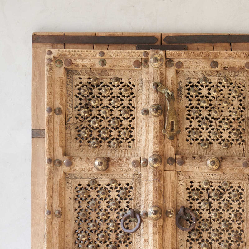 No. 5 | Vintage Teak Door with Brass Details