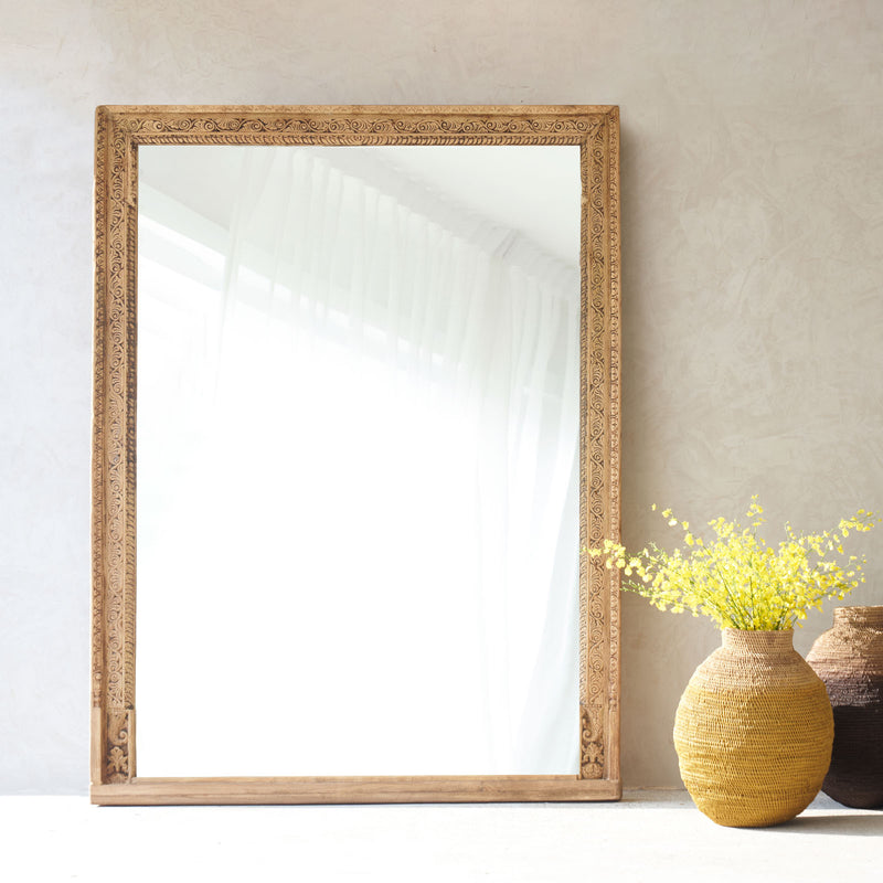 No. 12 | Vintage Carved Mirror - Natural