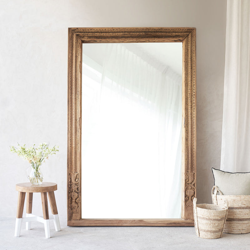 No. 13 | Vintage Carved Mirror - Natural