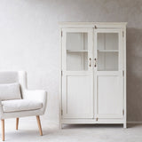 Vintage Tall Cabinet | Chalk