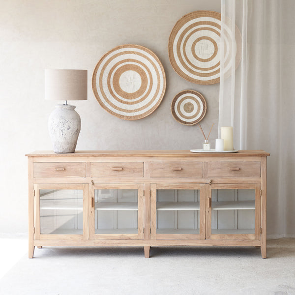 Vintage Sideboard with 4 Drawers | Natural
