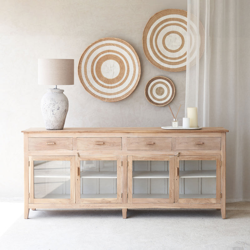 Vintage Sideboard with 4 Drawers | Natural