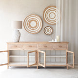 Vintage Sideboard with 4 Drawers | Natural