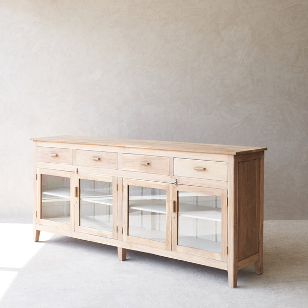 Vintage Sideboard with 4 Drawers | Natural