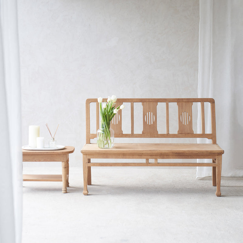 Vintage Teak Bench | Natural