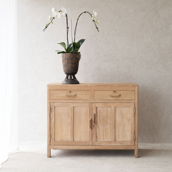 Vintage Sideboard with 2 Drawers | Natural