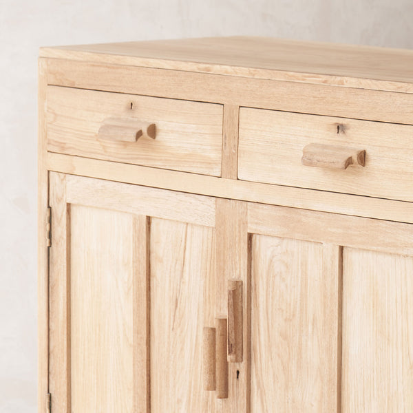 Vintage Sideboard with 2 Drawers | Natural