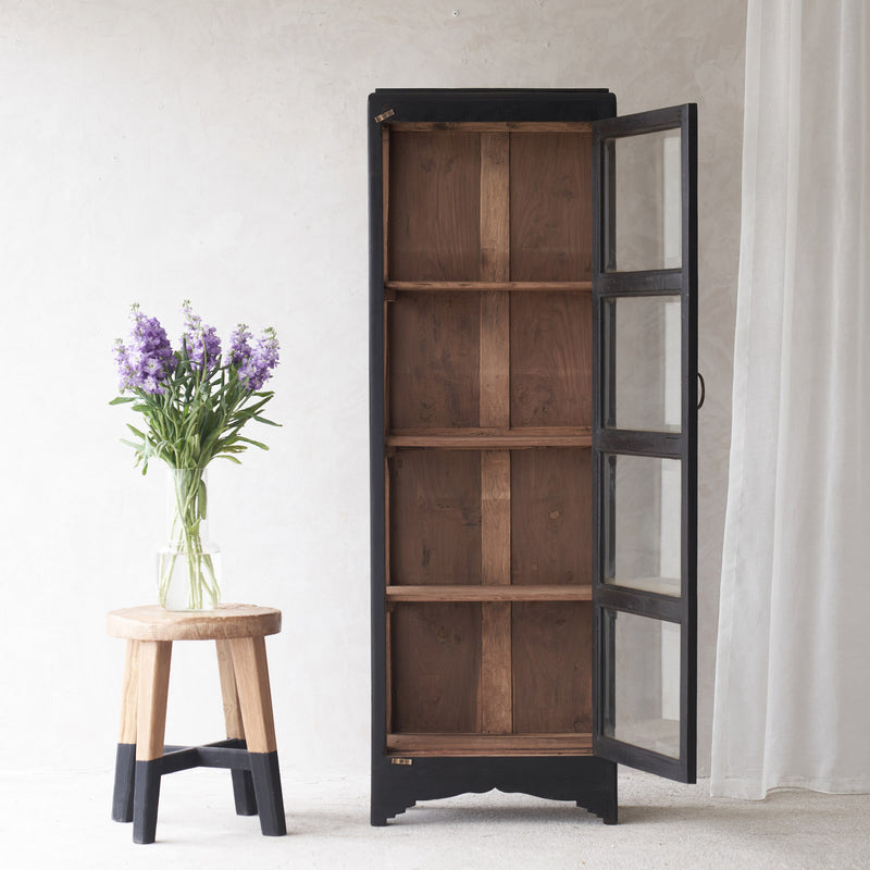 Vintage Tall Cabinet | Charcoal